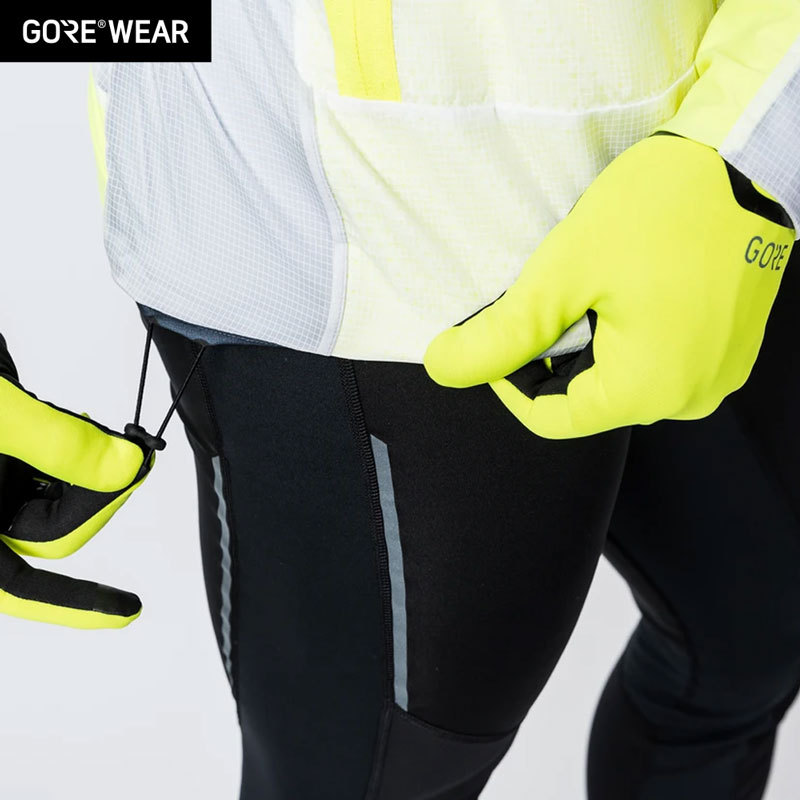 Gorewear Cycling Gloves Goretex White Label Soft Shell Warm Touch Screen Cycling Gloves for Men and Women