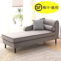 American modern fabric chaise longue lounge chair small apartment bedroom balcony hotel lazy sofa chair single chaise longue