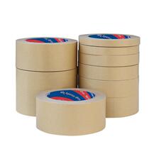 Full box of kraft paper tape strong high-viscosity brown paper tape hand-tearable water-free painting mounting photo frame painting sealing tape