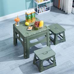 Outdoor Folding Table Portable Camping Plastic Table Set Stall Setup Study Small Table Simple Picnic Equipment Supplies