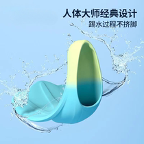 Childrens snorkeling diving silicone fins swimming special childrens freestyle training breaststroke short fins duck paw fins