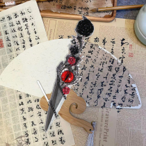 Kunai hand-made knife for slaying the dragon finished product purple silver mixed color high-value utility knife unboxing ornaments ornaments can be played with