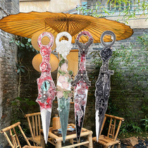 Kunai handmade knife darts finished product ready-made ornaments tools jewelry students unboxing utility knife gift half-edged knife