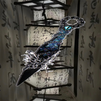 Kunai hand-made knife finished product dragon bird finished product cyberpunk appearance box-opening knife props unboxing ornaments accessories