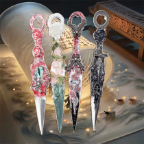 Kunai hand-made knife exquisite finished product shock scale collection and play metal material high hardness compact portable and blunt blade material