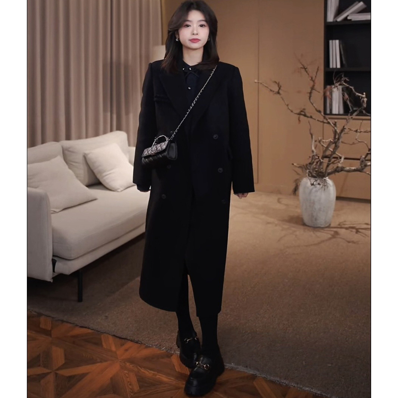 Laocin Private Collection【Constant Warmth】90% Goose down Jacket Wool Cashmere Woolen Coat Women's Overcoat 98204