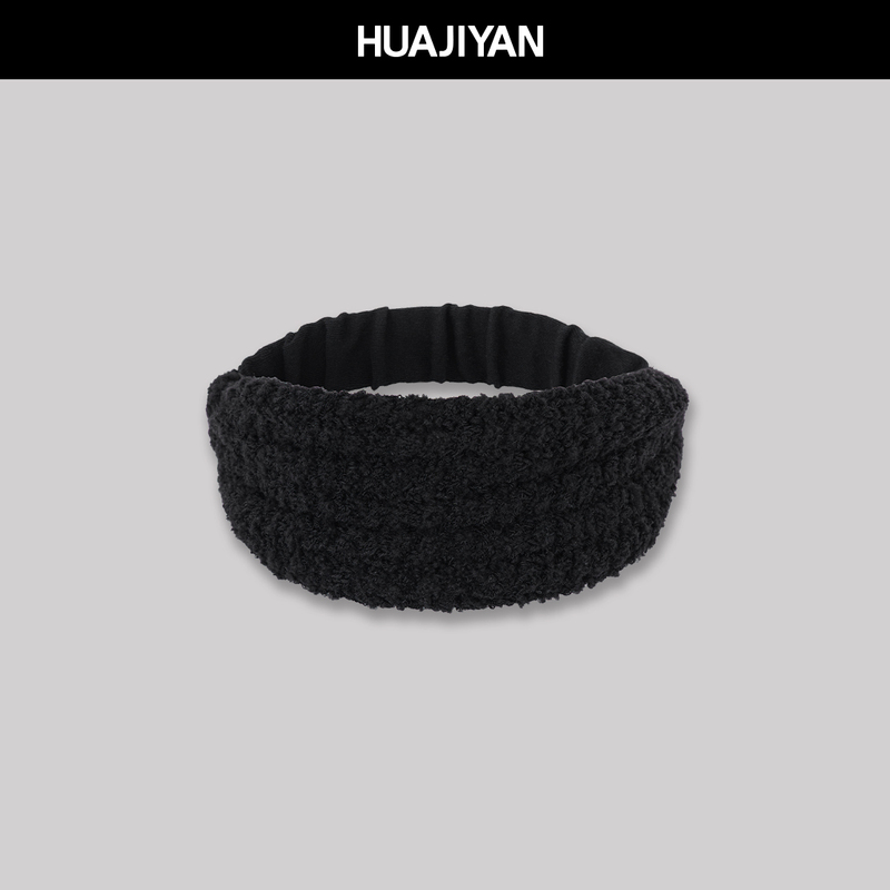 Huajiyan【Accessories Series】Wool Blended Fancy Yarn Wide Design Simple and Versatile Headband Huajiyan【Accessories Series】Wool Blended Fancy Yarn Wide Design Simple and Versatile Headband
