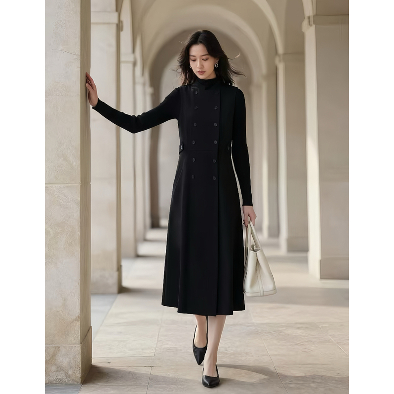 Maudi Classy Item Autumn New High-End Slimming Elegant Vest Dress Elegant Dress for Women 8510