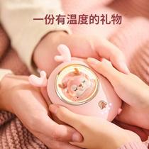 New cartoon star pet hand warmer for girls mini cute portable usb two-in-one power bank warm baby gift