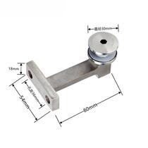 Fixed seven-character stair platform bent 304 accessories glass corner code guardrail column stainless steel boutique brushed handrail