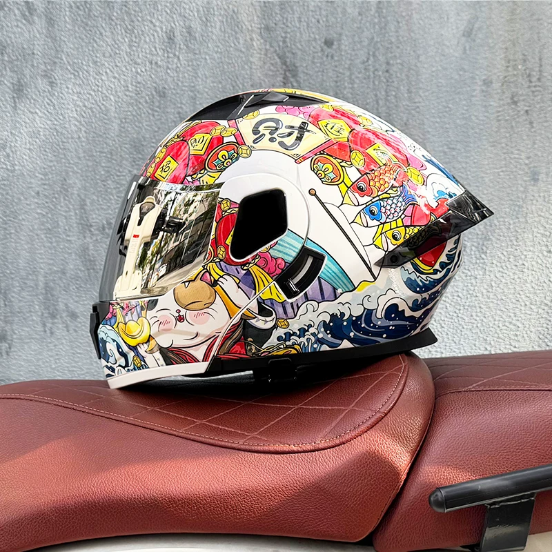 Arai шлем RX7X новый 3C сертифицированный мотошлем для мужчин и женщин пол-face шлем двойной линзы Bluetooth полулег кот Four seasons