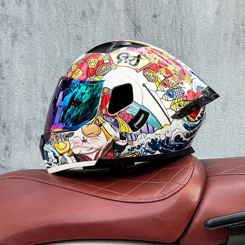 Arai шлем RX7X новый 3C сертифицированный мотошлем для мужчин и женщин пол-face шлем двойной линзы Bluetooth полулег кот Four seasons
