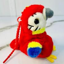 Squawking parrot brothers sound plush toy backpack pendant doll gift birthday gift for best friends couples and children
