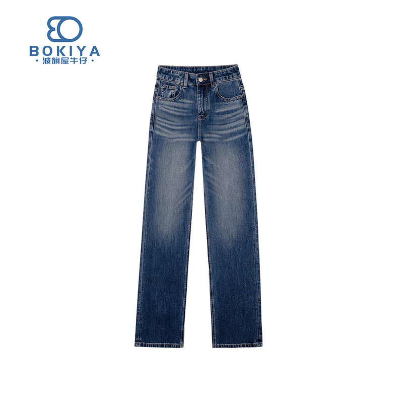Bok|Narrow Pants 011|Autumn Style Big Cow Four-Way Stretch Mid-Waist Ultra-Narrow Slim Fit Straight Jeans Bok|Narrow Pants 011|Autumn Style Big Cow Four-Way Stretch Mid-Waist Ultra-Narrow Slim Fit Straight Jeans