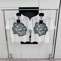 (Fashion Brand) Mens 2024SS Early Spring New White Short-Sleeved Polo Shirt