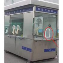 Acrylic vegetable market braised food deli shop sells transparent customized take-out window braised food glass sliding door small door opening