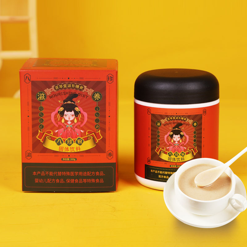 百年堂 八珍粉300g/罐