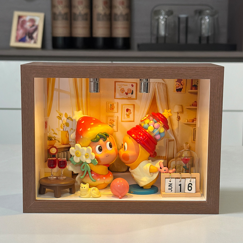 Bubble Mart Star Man Heartbeat Series Dustproof Figure Storage Display Box Photo Frame Scenery Wedding Gift Bubble Mart Star Man Heartbeat Series Dustproof Figure Storage Display Box Photo Frame Scenery Wedding Gift