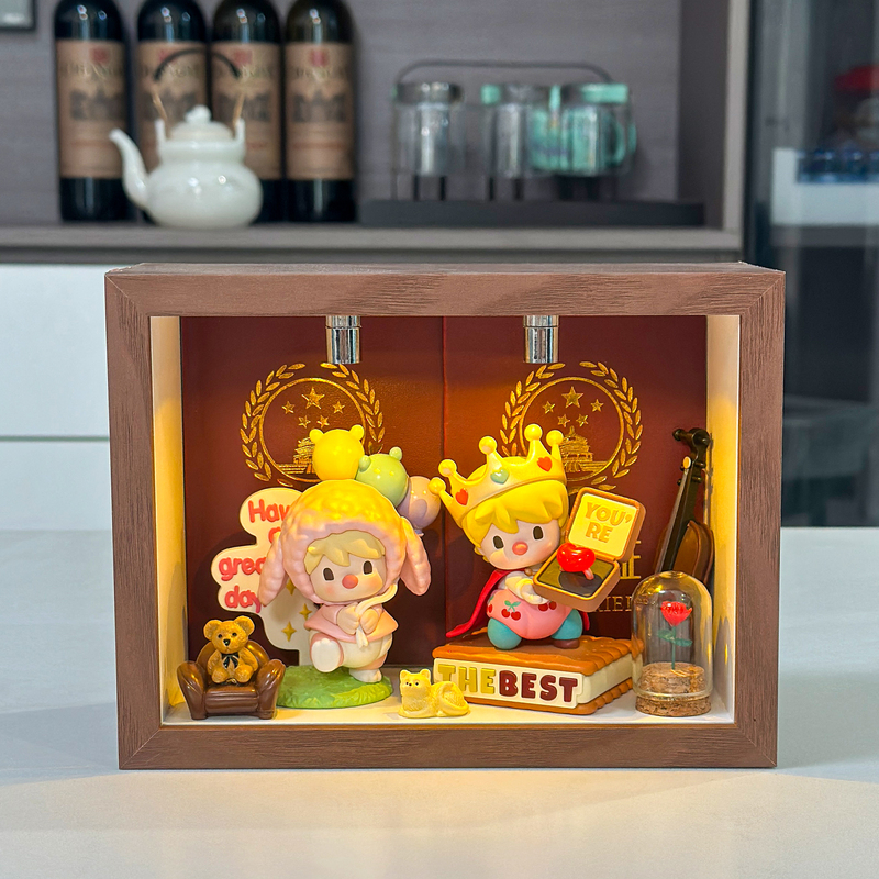 Bubble Mart Blind Box Marriage Certificate Storage Display Box Photo Frame Picture Frame Decoration Gift for Boyfriend/Girlfriend Valentine's Day Gift Bubble Mart Blind Box Marriage Certificate Storage Display Box Photo Frame Picture Frame Decoration Gift for Boyfriend/Girlfriend Valentine's Day Gift