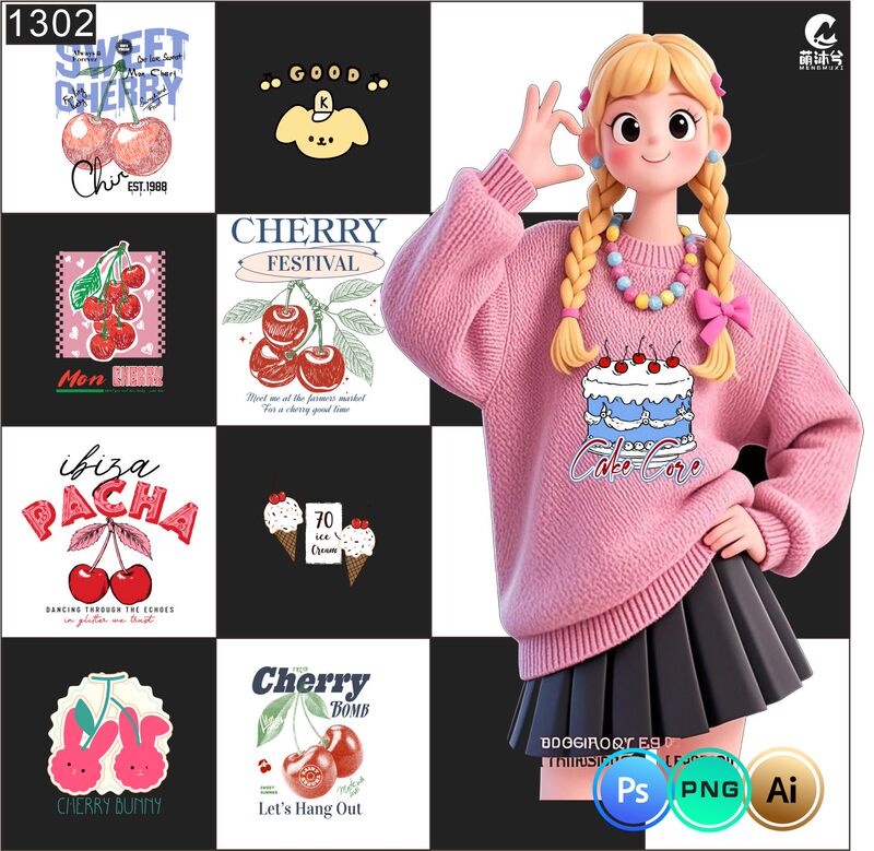 90+ Original Public Domain Cherry Cake Dessert T-Shirt and Sweatshirt Print Heat Transfer Direct Printing Psd/Png/Ai Format 1302 90+ Original Public Domain Cherry Cake Dessert T-Shirt and Sweatshirt Print Heat Transfer Direct Printing Psd/Png/Ai Format 1302