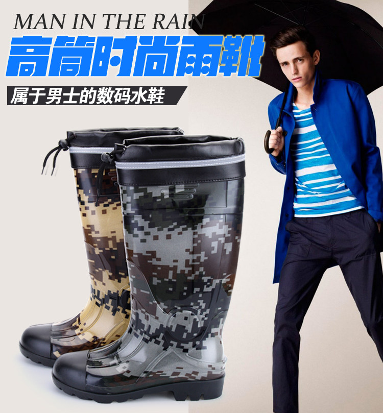 Chaussures - bottes caoutchouc homme pour printemps - semelle tendon - Ref 963942 Image 12