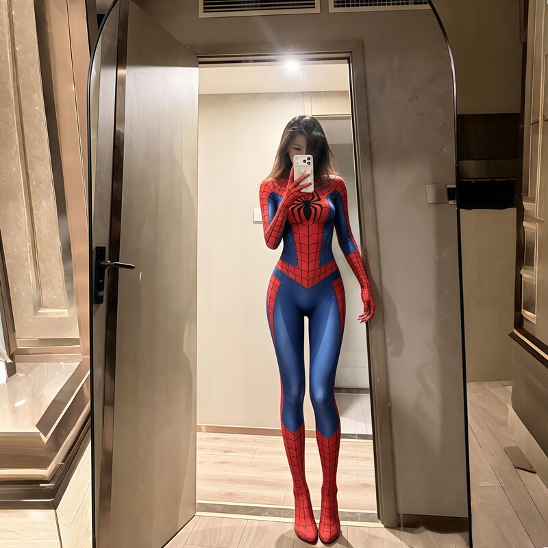 Spider-Man Cosplay Bodysuit Movie Merchandise Spider Mj Costume Photo Props Super Sexy Transition Shooting Tool