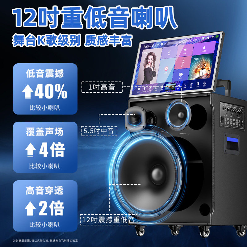 Philips Sd329 Karaoke Touch Screen All-In-One Home Ktv Audio Karaoke Home Karaoke Speaker