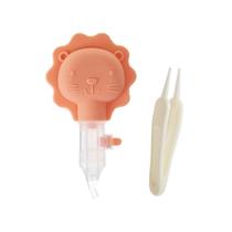 Paibabet baby cartoon anti-reflux silicone nasal aspirator tweezers set childrens nasal aspirator set 74926