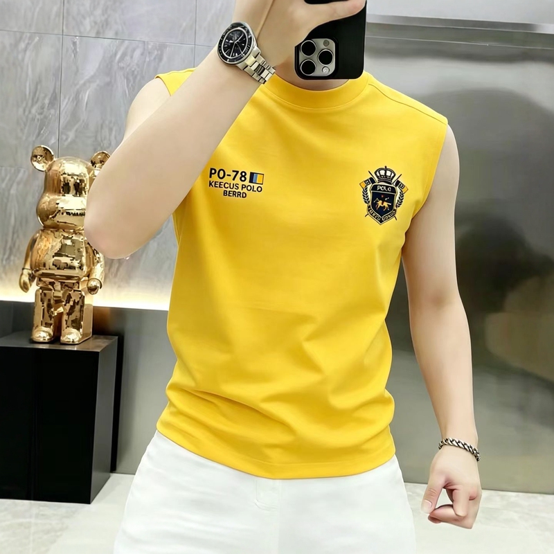 Summer New Trendy Brand Printed Vest Men's Fashion Versatile Sleeveless Sports T-Shirt ins Top Clothing Summer New Trendy Brand Printed Vest Men's Fashion Versatile Sleeveless Sports T-Shirt ins Top Clothing