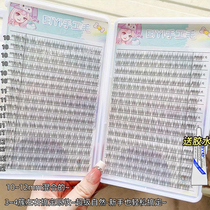 Lazy Mermaid Eyelashes Book False Eyelashes Female Natural True Trilogy Single Cluster Segmented Plain Eyelashes