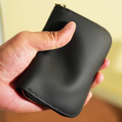Master Lu's genuine leather anti-demagnetization multi-slot card bag, ID card storage bag, large-capacity multi-functional loose change integrated card bag