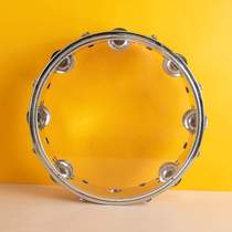 Inch double row performance drum tambourine drum band adjustable professional knock 810 Orff percussion instrument adult hand beat