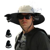 Fishing Hat With Fans Wide Brim Fishing Hat Summer Beach