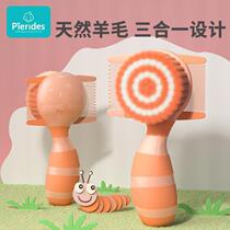 Baby safety comb set soft wool newborn childrens dandruff removal baby girls fetal hair shampoo brush comb