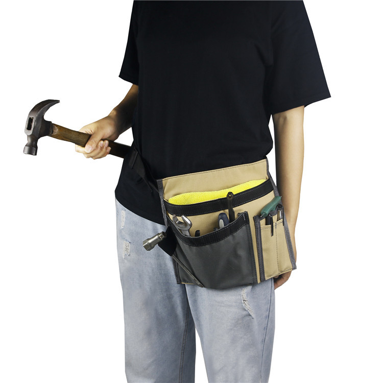 Universal canvas small tool pocket thickened multifunctional garden tool storage bag electrician tool bag