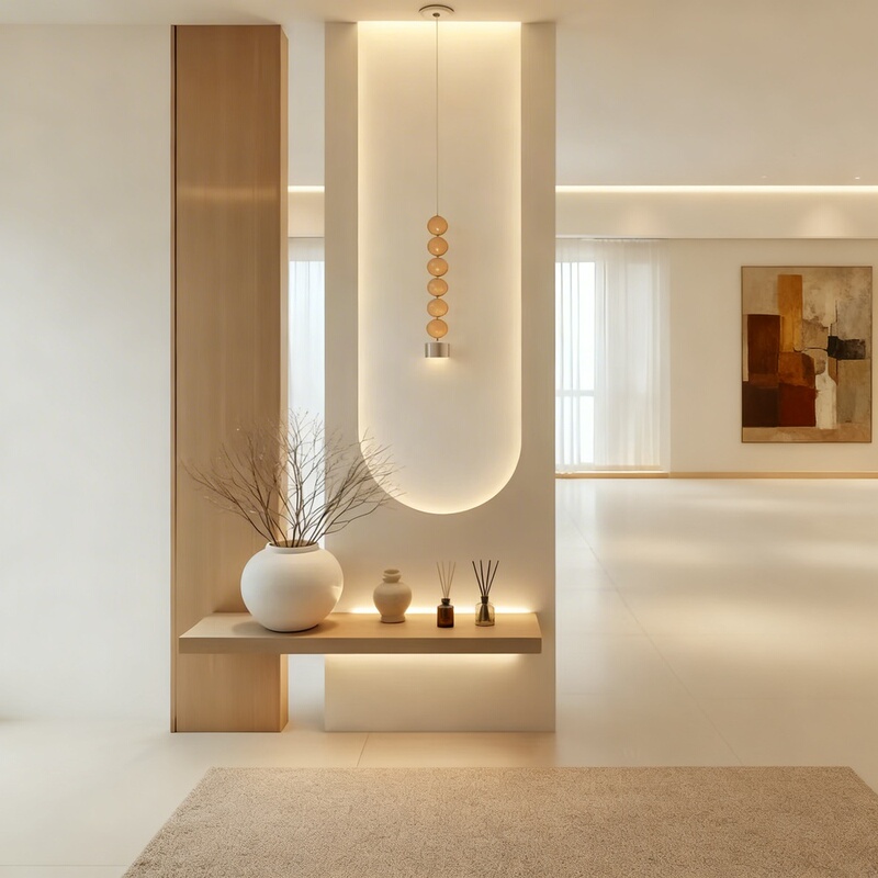 2026 New Model Partition Screen Facing the Entrance Door, Light Luxury and High-End Feel, Bedroom Divider Wall to Attract Wealth