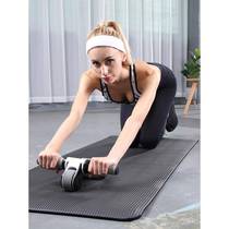 Abdominal muscle wheel folding abdominal fitness wheel household multi-functional abdominal fitness device double-wheel bearing roller silent sports fitness equipment
