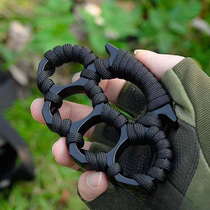 Finger tiger legal self-defense weapon outdoor boxing buckle hand brace four-finger boxing gloves self-defense tiger finger window breaker supplies and equipment