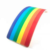 Rainbow color balance board seesaw childrens sensory training curved board bending indoor outdoor household toy