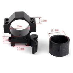 빠른 분해 구체 광경 클램프 분할 저베이스 30-25mm 파이프 직경 11-20mm 총검 경사 클램프 측면 시력 클램프 플래시 튜브 클램프