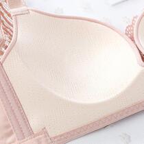 2020 new summer style simple striped underwear for women without wires push-up bra soft latex feel thin BC cup non-magnetic