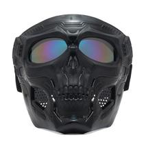 Goggles face shield full face anti-impact tactical mask outdoor military fan anti-fog mirror riding Harley glasses mask