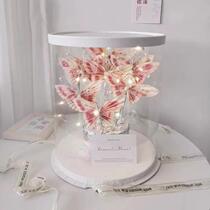 New creative handmade diy butterfly rich flower bouquet material packaging creative gift box birthday gift for best friend