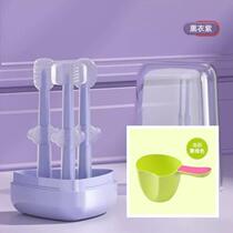 New baby nano milk toothbrush baby oral silicone tongue brush tongue cleaning soft bristle brush baby oral cleaning