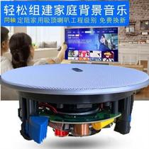 Heavy bass home fixed resistance frequency division ceiling speaker background music embedded shop coaxial ceiling speaker