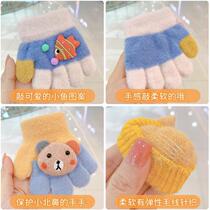 Children infants and toddlers winter cute gloves for girls and boys 30-baby warm finger gloves five fingers