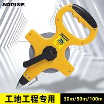 Olympic measuring tape 30 meters 50 meters 100M track and field long jump fiber tape measure portable ground-type stainless steel ruler
