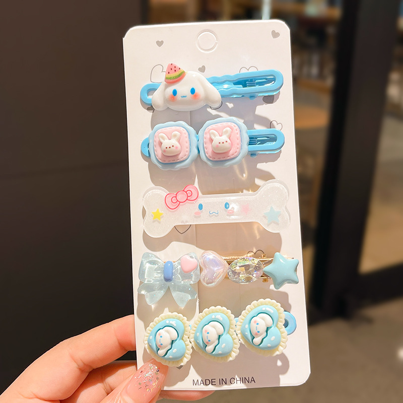 Cinnamoroll Bb Hair Clip for Girls, Children's Hair Clip, Cinnamoroll Duckbill Clip, Side Bangs Clip for Elementary School Students, Large Ear Clip Cinnamoroll Bb Hair Clip for Girls, Children's Hair Clip, Cinnamoroll Duckbill Clip, Side Bangs Clip for Elementary School Students, Large Ear Clip