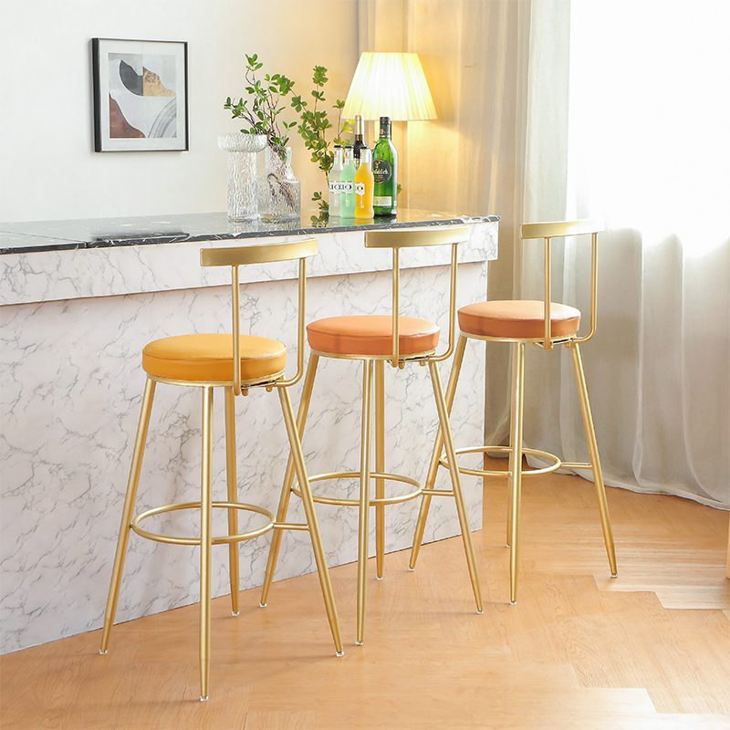 Light luxury home bar stool high stool bar stool high stool modern Nordic simple bar bar chair front desk chair