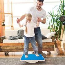 Childrens wooden balance board felt indoor flat solid wood seesaw sensory training childrens game wooden toy